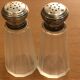 Saliere and pepper in solid silver cap