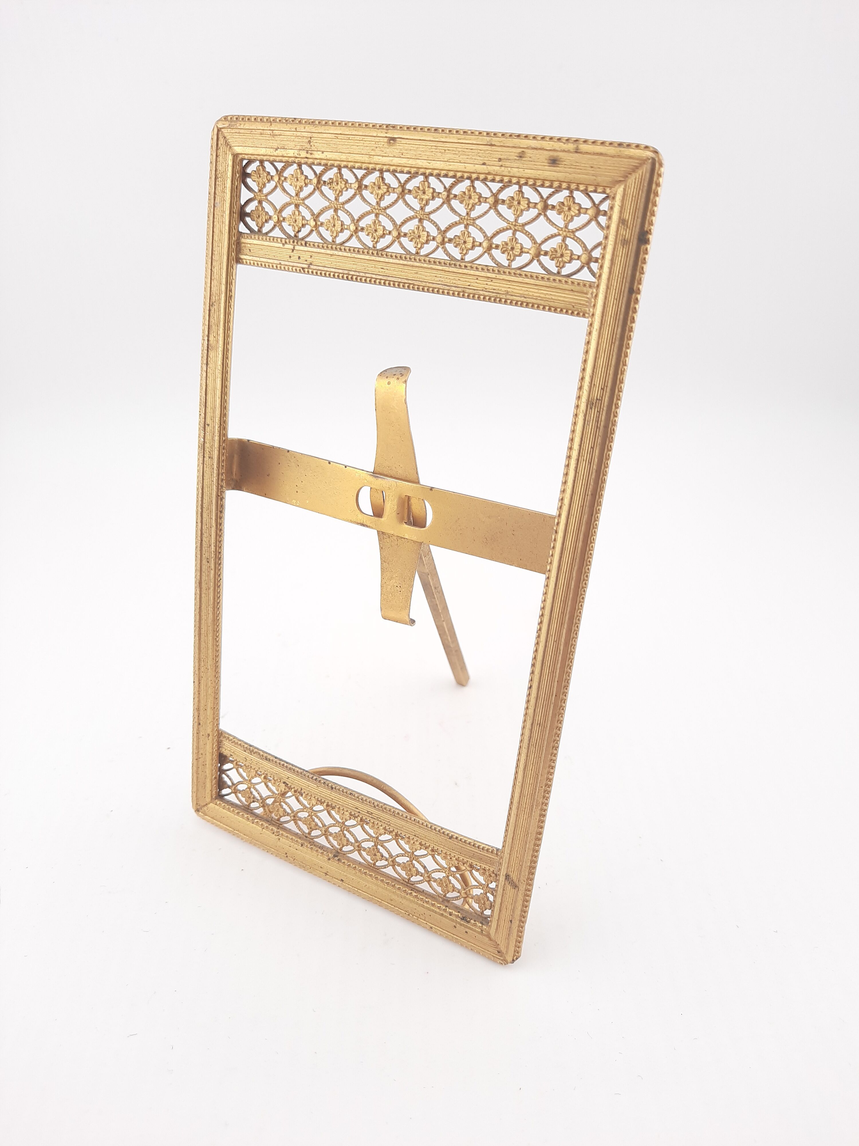 Victorian brass photo frame