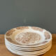 Set of 6 dessert plates Sarreguemines France