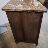Corner cabinet with 2 doors marble top