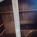 Old cabinet 18th century painted patinated