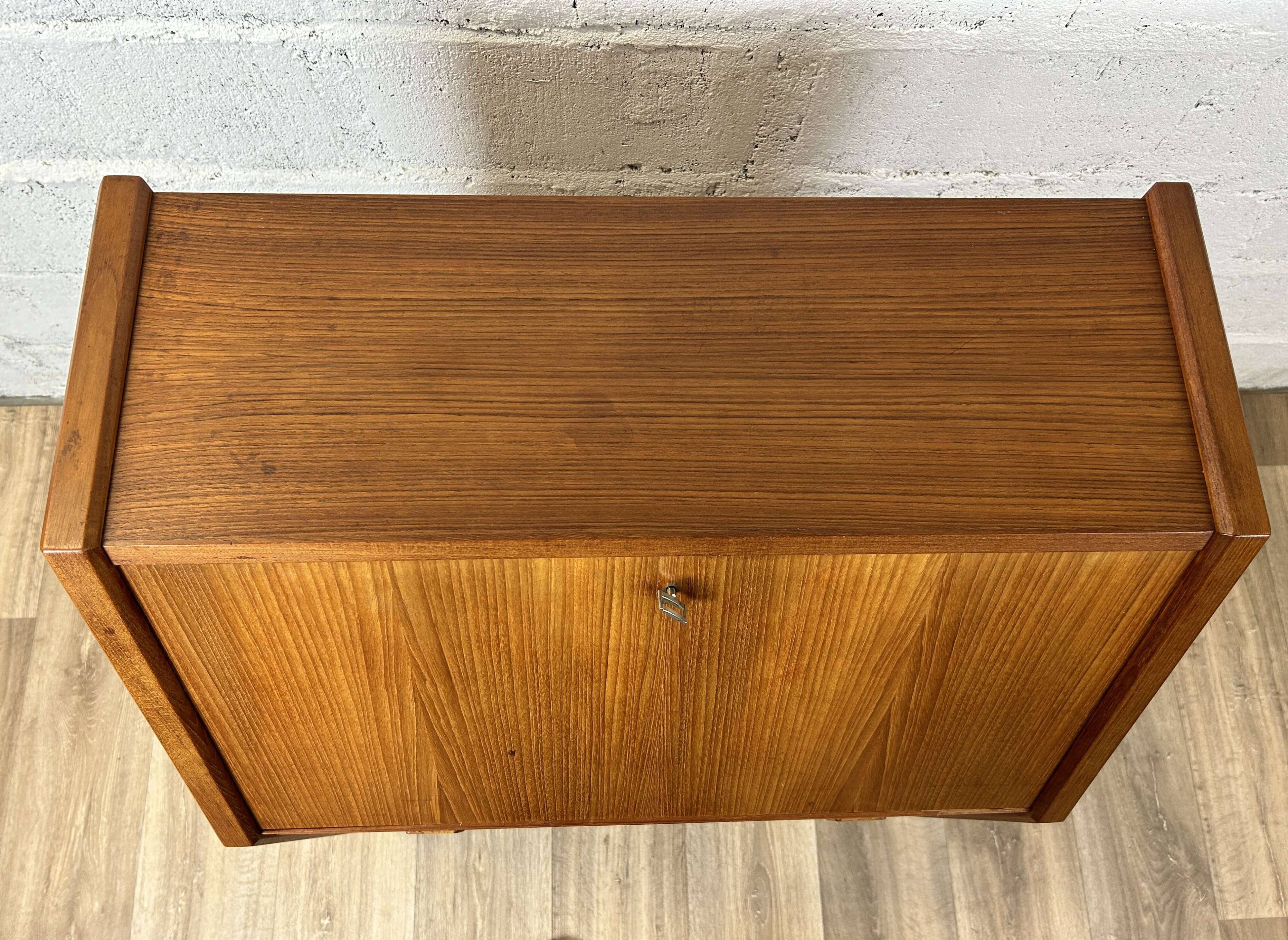 Vintage Scandinavian secretary desk in teak, 1960s