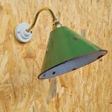 Vintage wall lamp in enamelled sheet metal