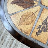Capron “herbarium” oval coffee table