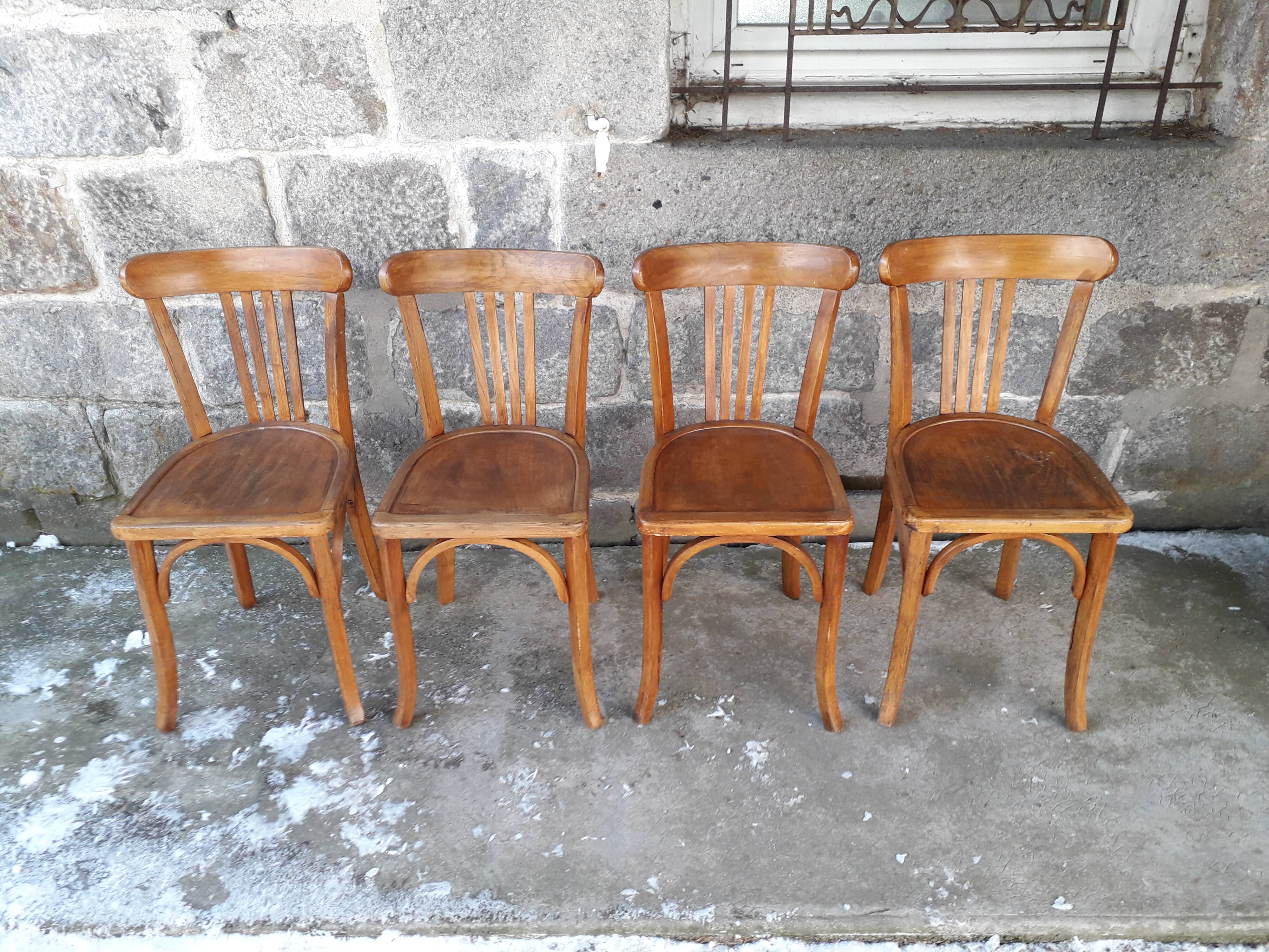 Set of four Luterma bistro chairs