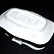 Antique Empire style porcelain sauceboat, hand-painted