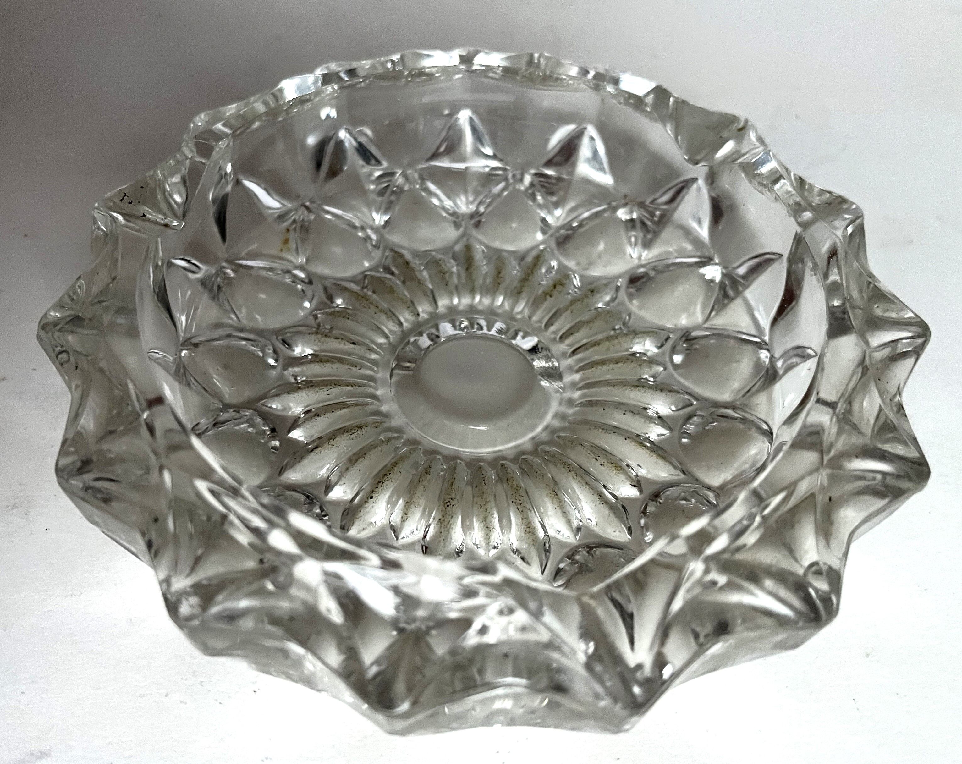 Set of three ashtrays
