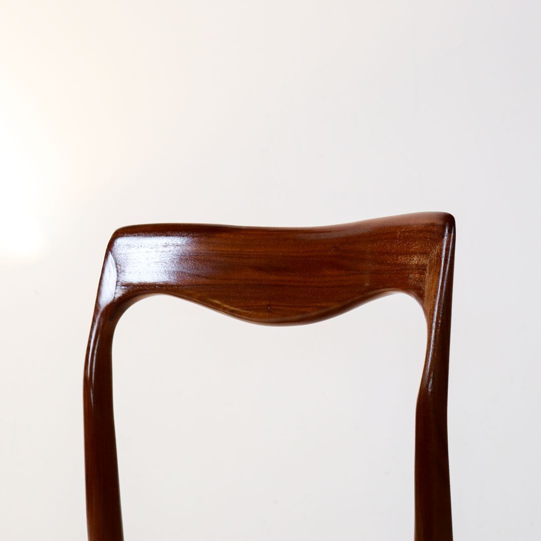 Set of 4 Mid-Century Teak Dining Chairs by AWA Netherlands 1960s