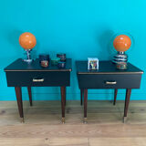 Pair of vintage Scandinavian bedside tables