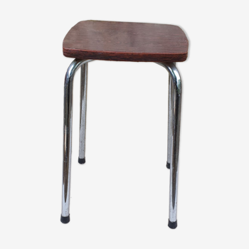 Metal and formica stool