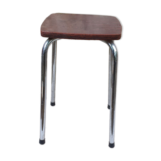 Tabouret en métal et formica