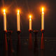 Set of 6 modern Danish teak candlesticks