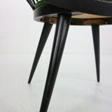Black original "circle" chair Yngve Ekström for Swedese, 1960s, Sweden