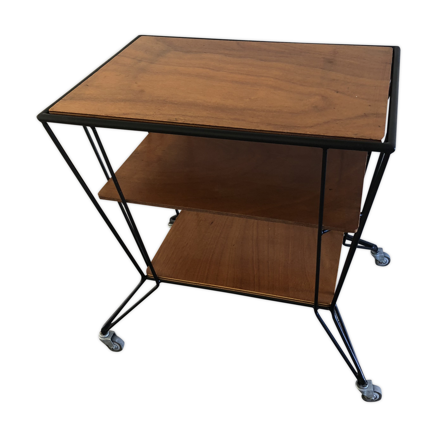 Table service vintage Eiffel feet