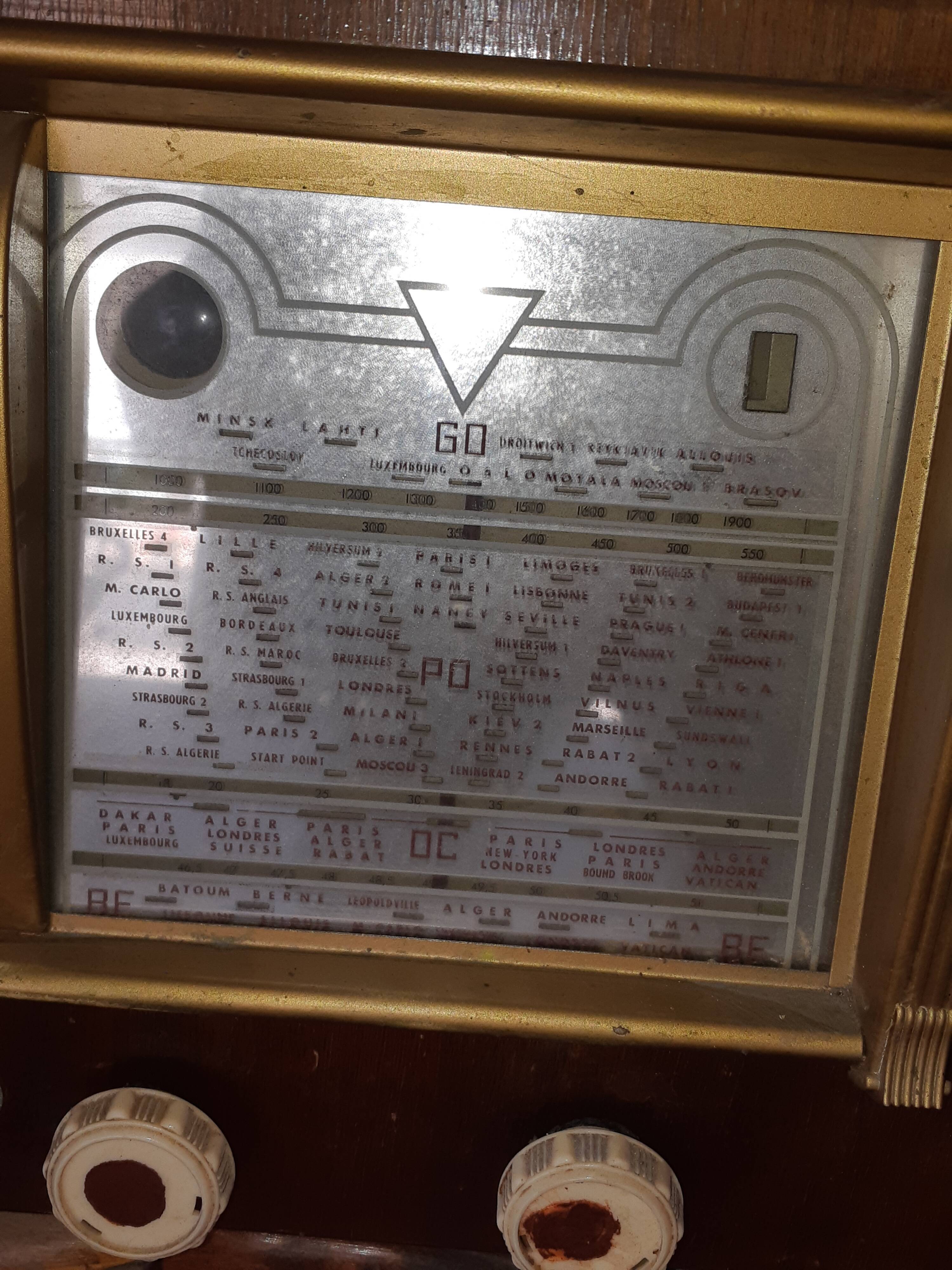 Vintage radio wood manufrance saint Étienne