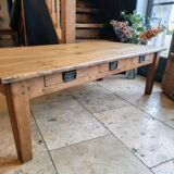 Solid oak coffee table