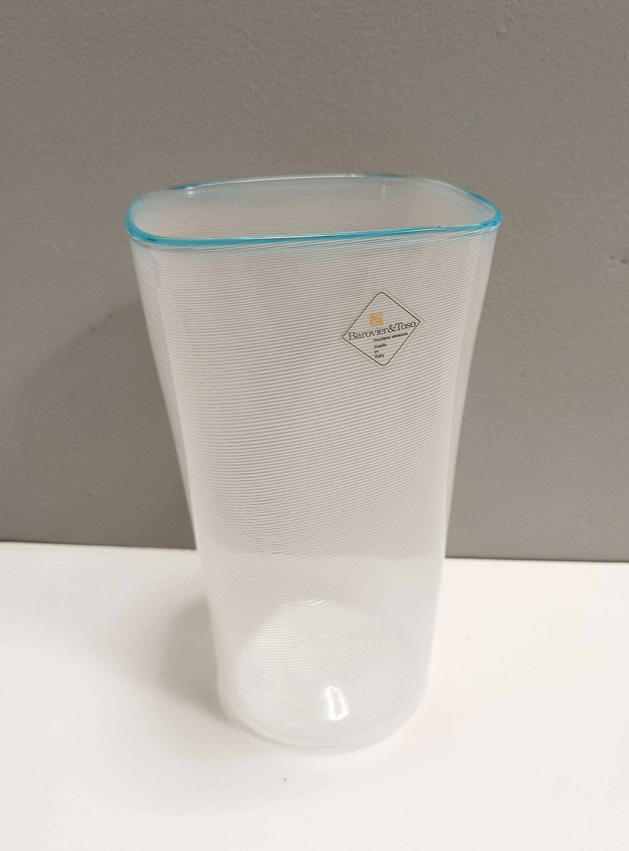 Murano Glass Vase by Ercole Barovier for Barovier & Toso, Labeled, Italy