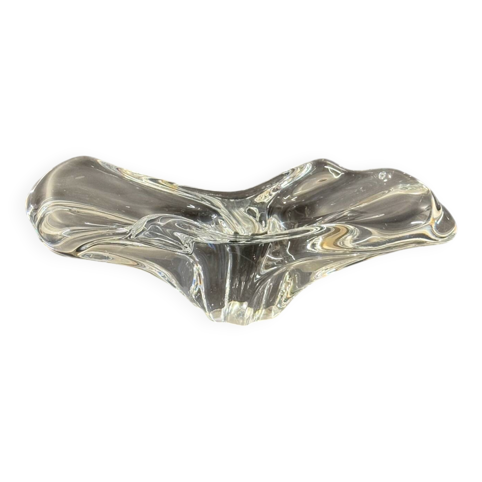 Vide-poche / cendrier en cristal – Baccarat, modèle Avila