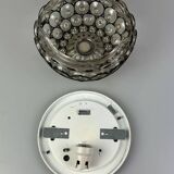 Plafonnier années 60-70 Glashütte Limburg Allemagne verre & métal