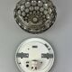 Ceiling light from the 60s and 70s Glashütte Limburg Germany glass & metal