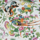 Porcelain plate of Canton XIXth decoration of butterflies and bird