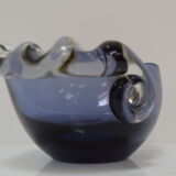 Cendrier en verre, par Glasswork Novy Bor, années 1960.