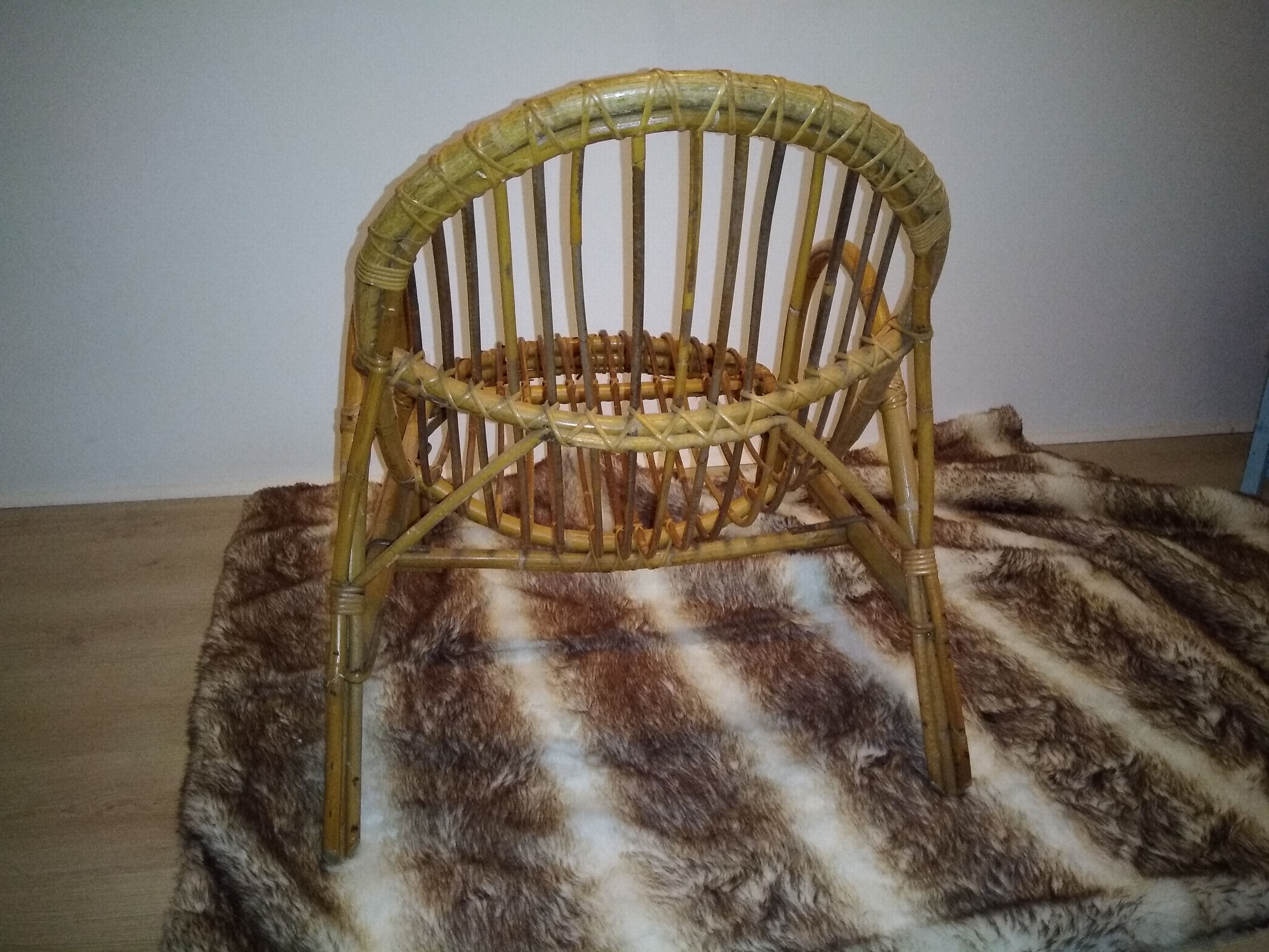 Scandinavian rattan chair