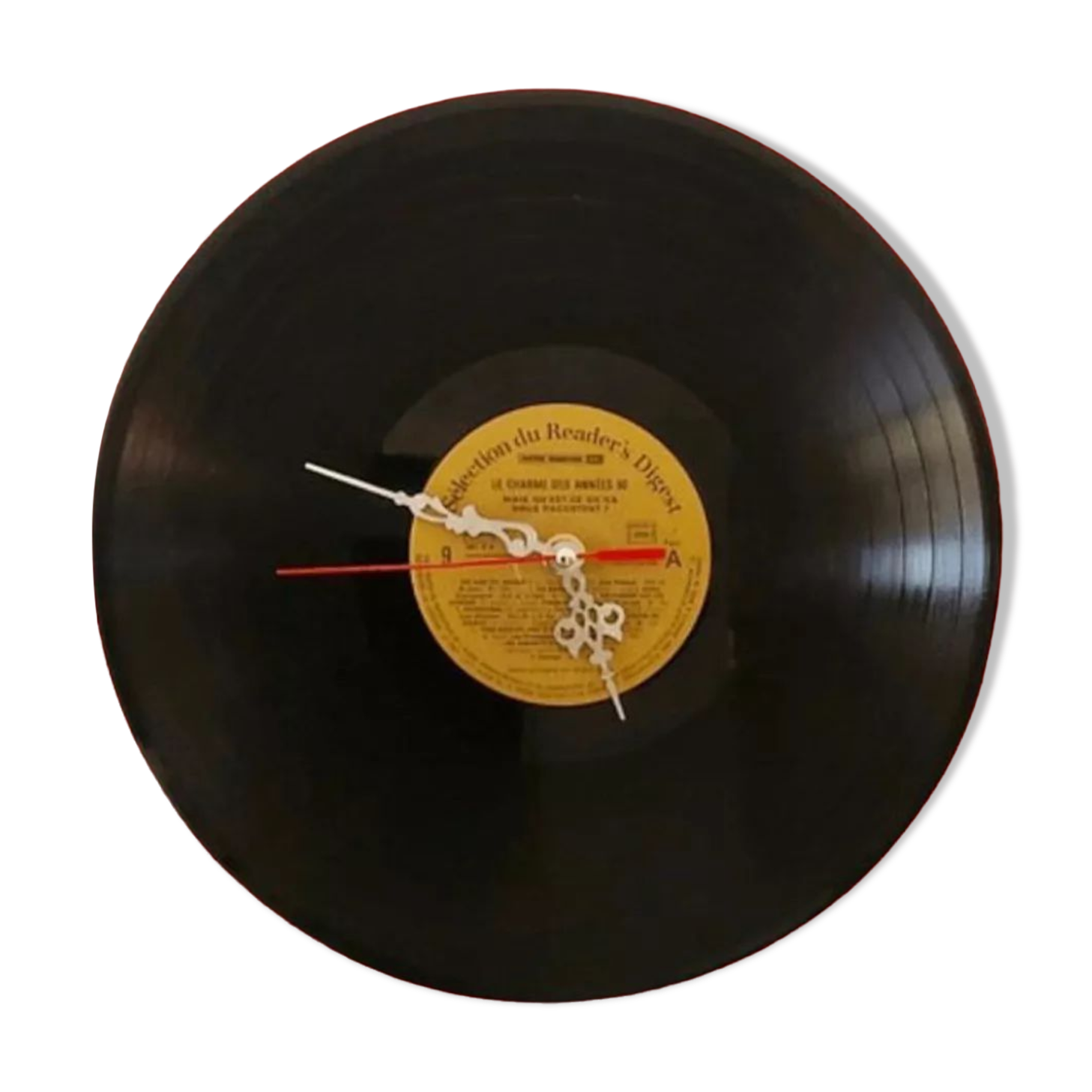 Old vinyl clock