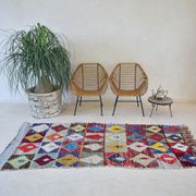 Carpet Moroccan Boucherouite 200 cm x 90cm