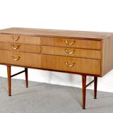 Midcentury Meredew Sideboard / Chest Of Drawers In Teak. Vintage Modern / R