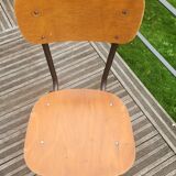 Wooden and metal chair