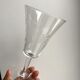 Set of 7 glasses of wine / crystal water 60s