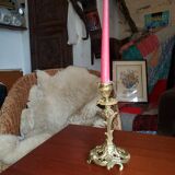 Bougeoir en bronze d'or