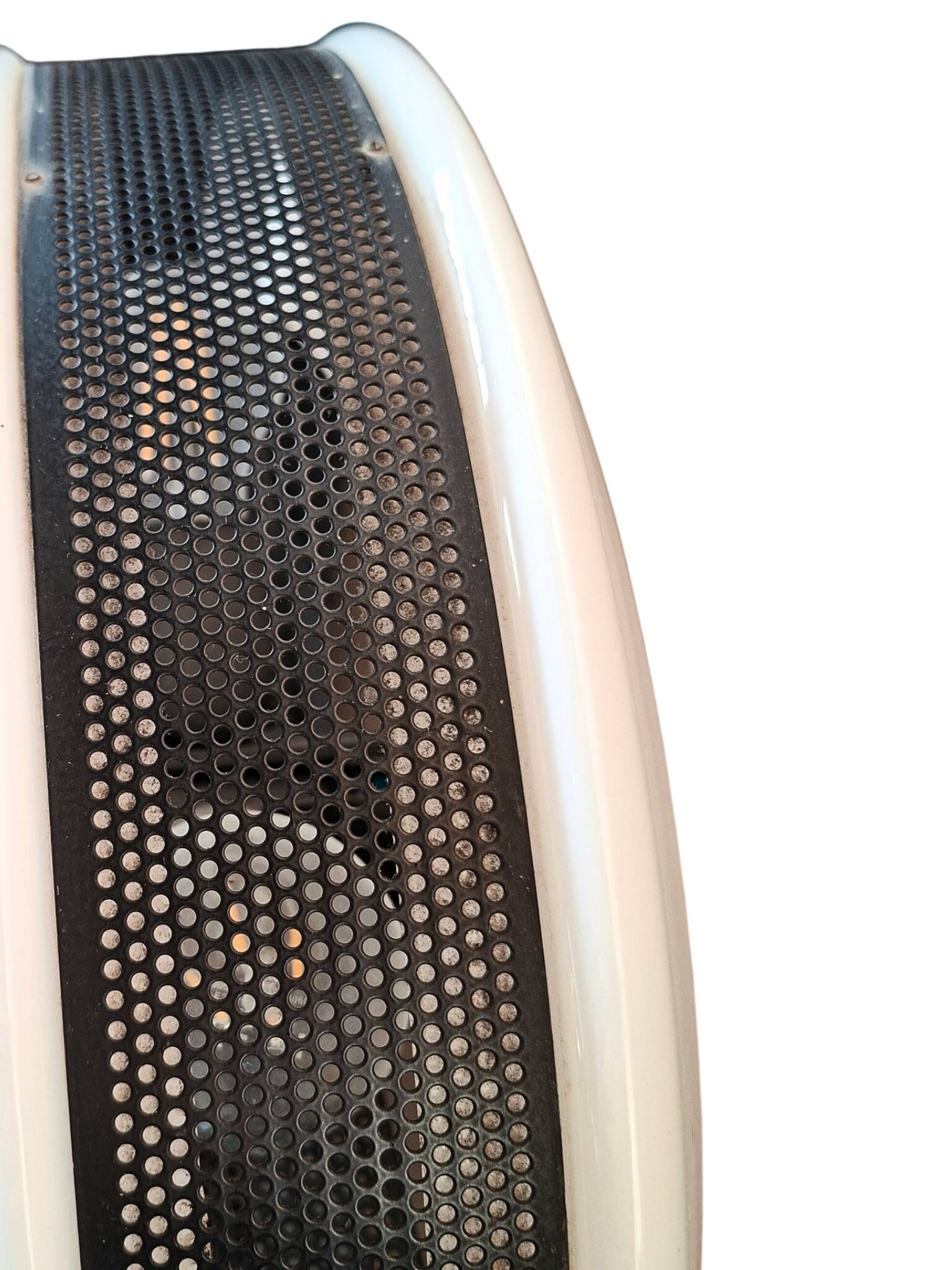 Lampada da terra Anni 70 in Ferro e Vetro di Murano Design Industriale