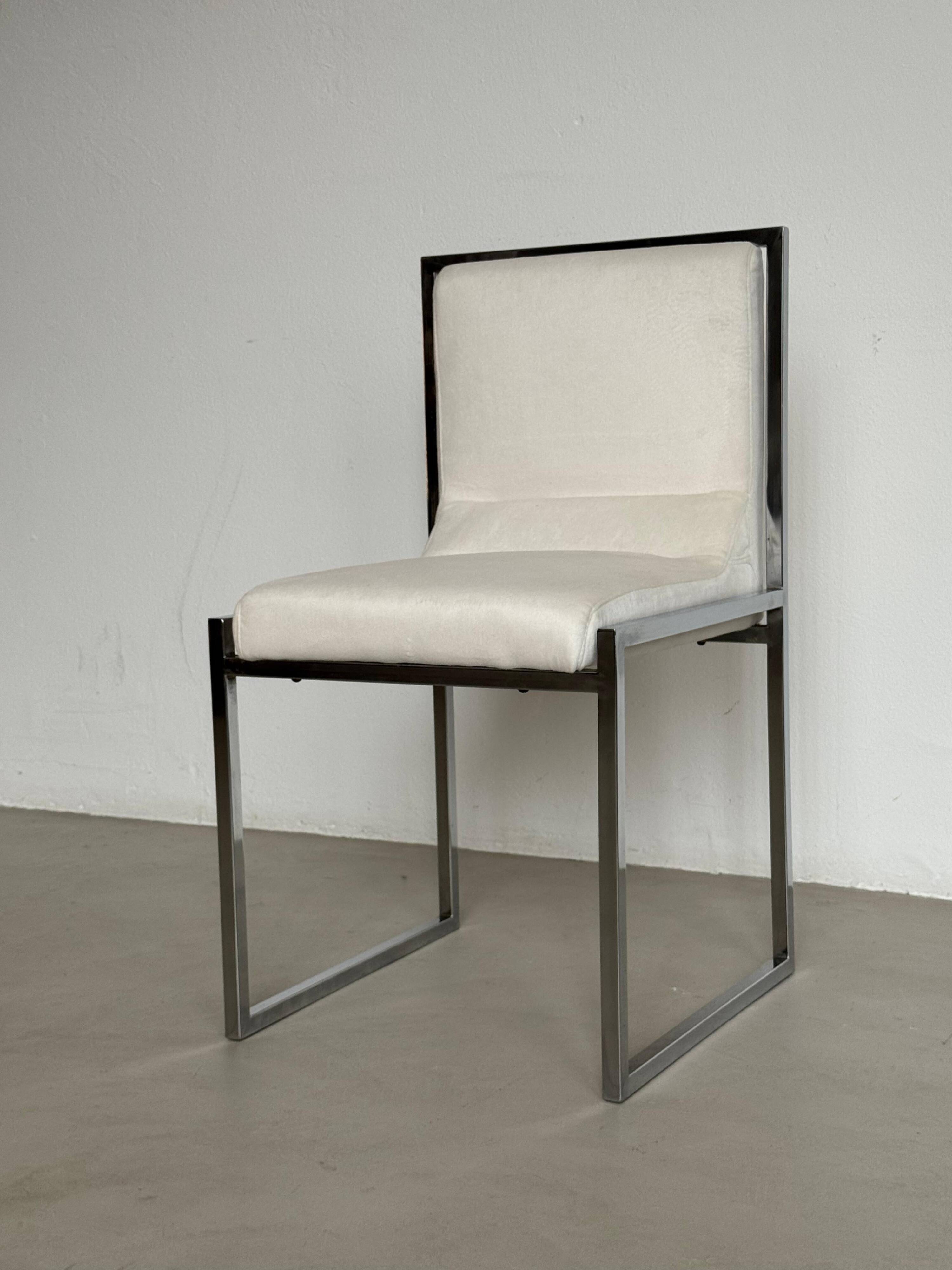 Unique Set of 4 "Wright/Wright" Chairs by Nanda Vigo for Driade, Italy, 1972