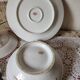 Circa 1900s Pillivuyt Gold 'BM' Monogrammed White Porcelain Soup Tureen