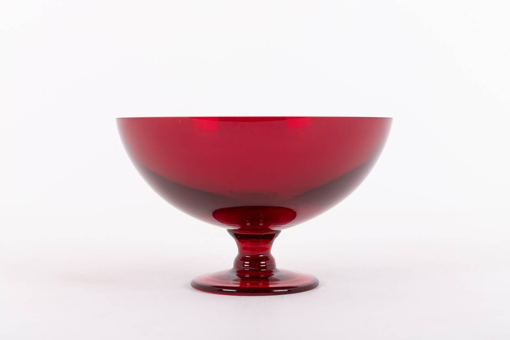 Vintage glass bowl from Monica Bratt for Reijmyre Glasbruk, Sweden 1950’s