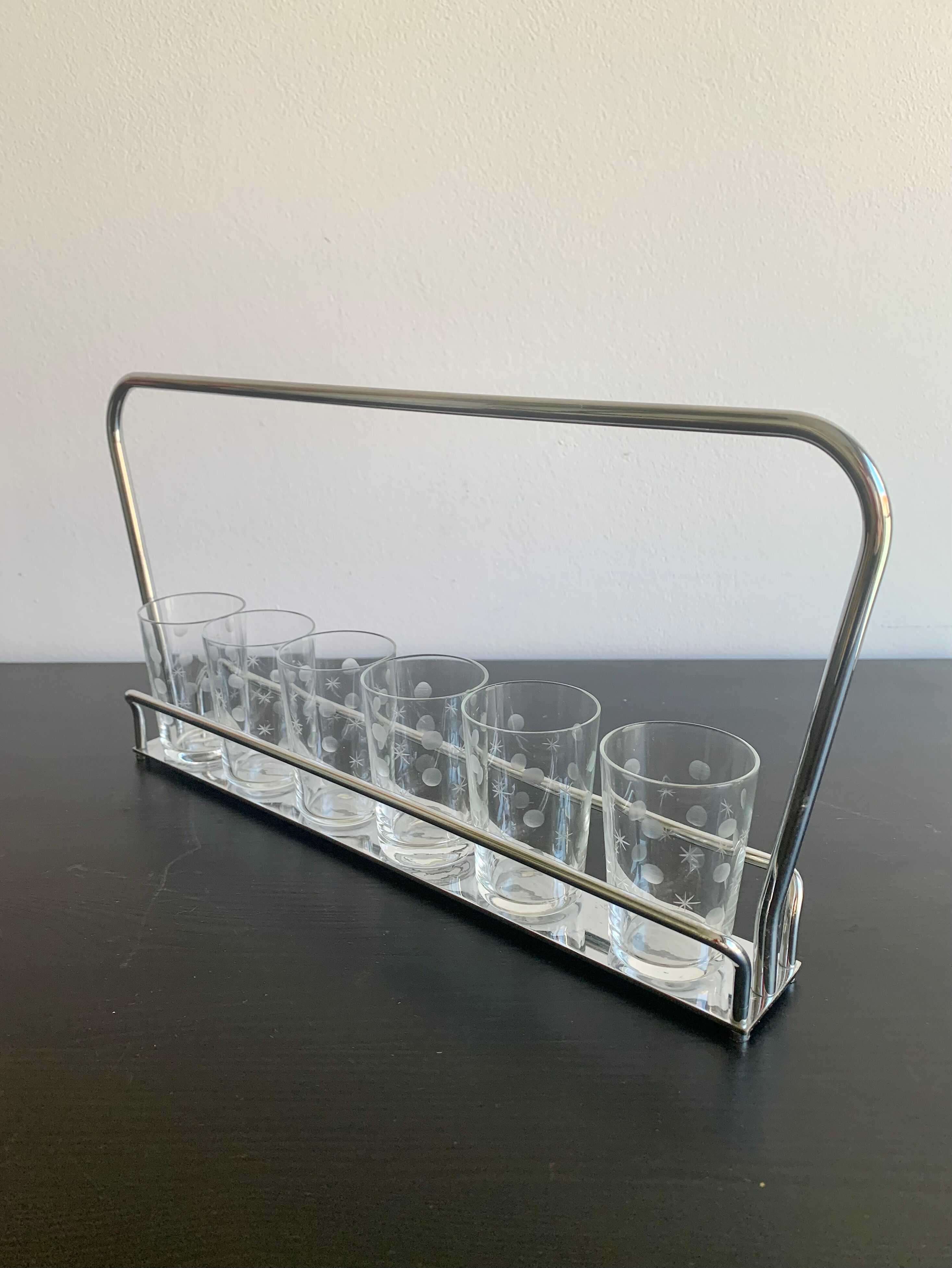 Set of 6 glasses,  1960s