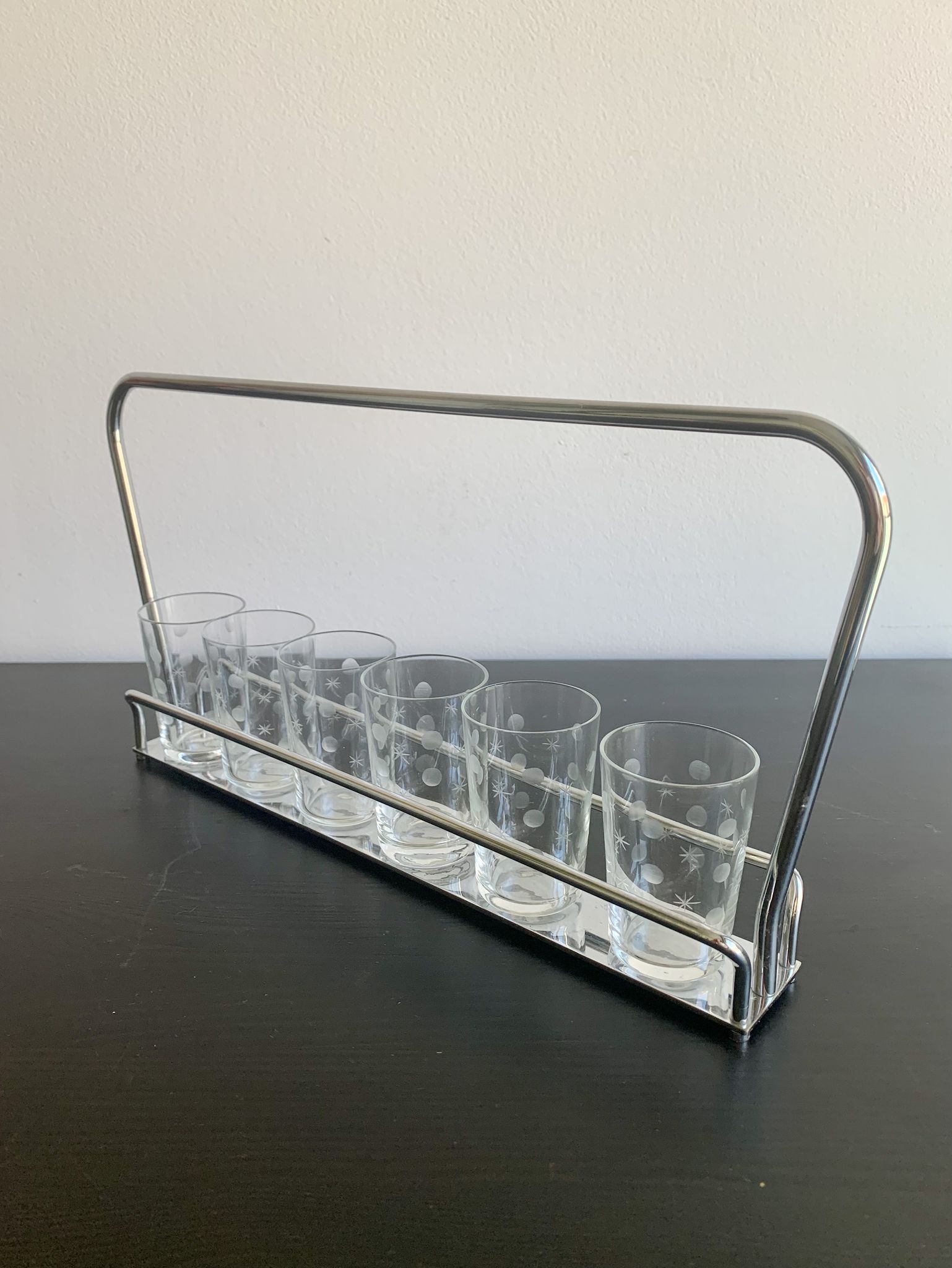 Set of 6 glasses,  1960s