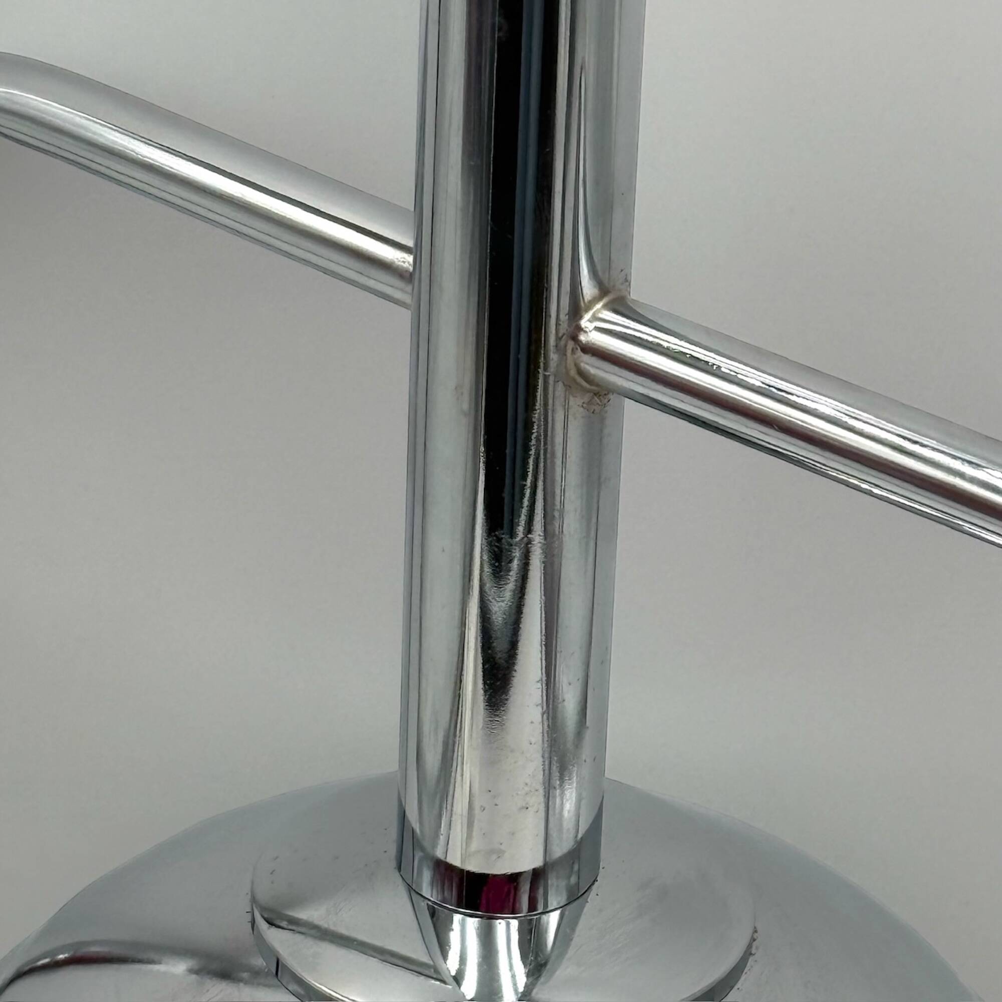 Space Age Pendant Lamp in Chrome Metal and Smoked Plexiglass, 1970s