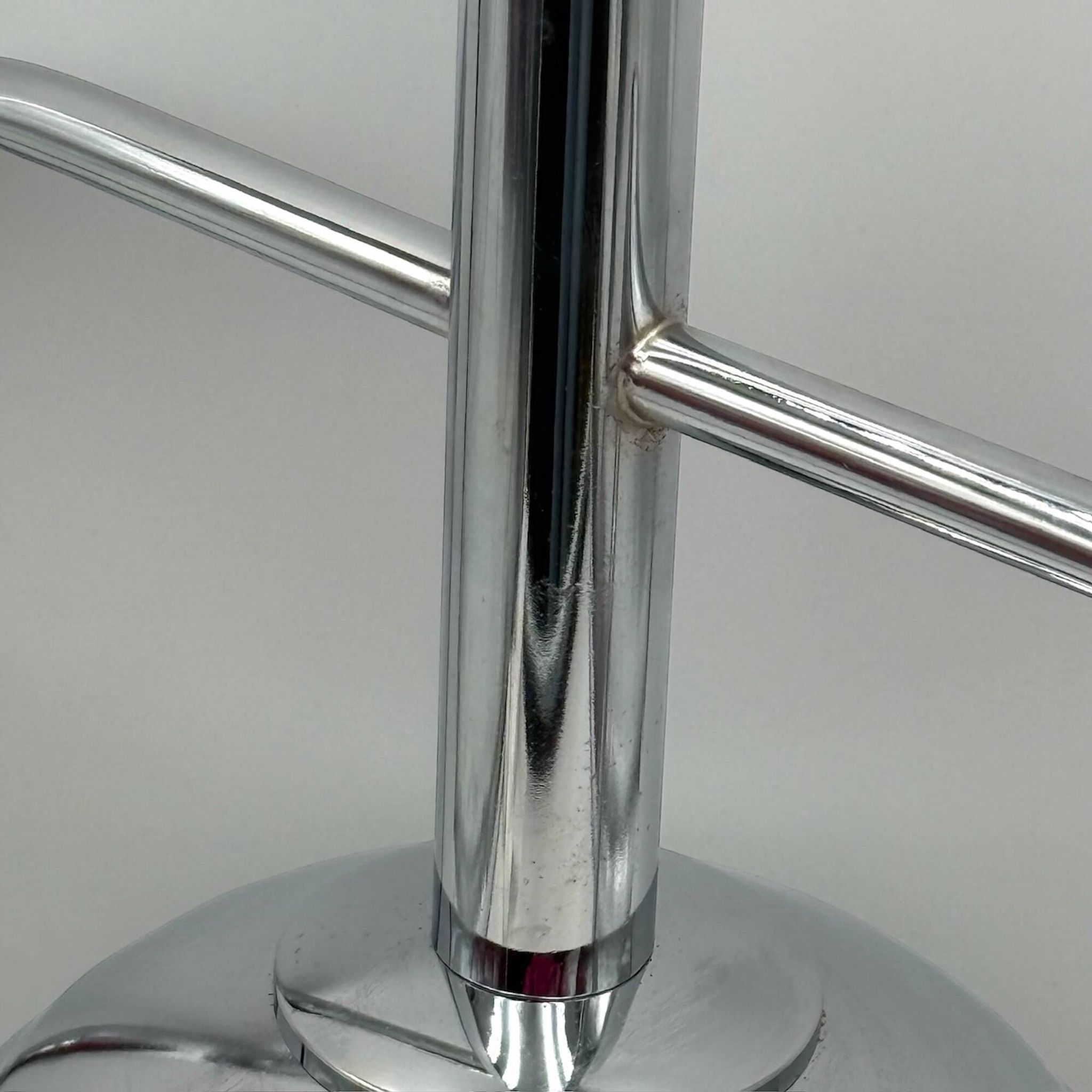Space Age Pendant Lamp in Chrome Metal and Smoked Plexiglass, 1970s