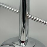 Space Age Pendant Lamp in Chrome Metal and Smoked Plexiglass, 1970s