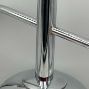 Space Age Pendant Lamp in Chrome Metal and Smoked Plexiglass, 1970s