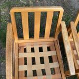 pair of oak armchairs - Sweden 1960s