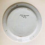 Old collection plate on The Masonic theme