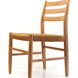 Chaise en bois scandinave 50s