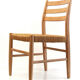 Chaise en bois scandinave 50s