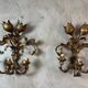 Pair of brass wall lights