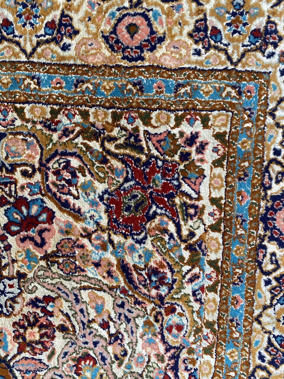 Carpet India Punjab wool and silk 120x190 cm