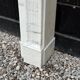Louis XVI style fireplace in white Carrara marble circa 1880
